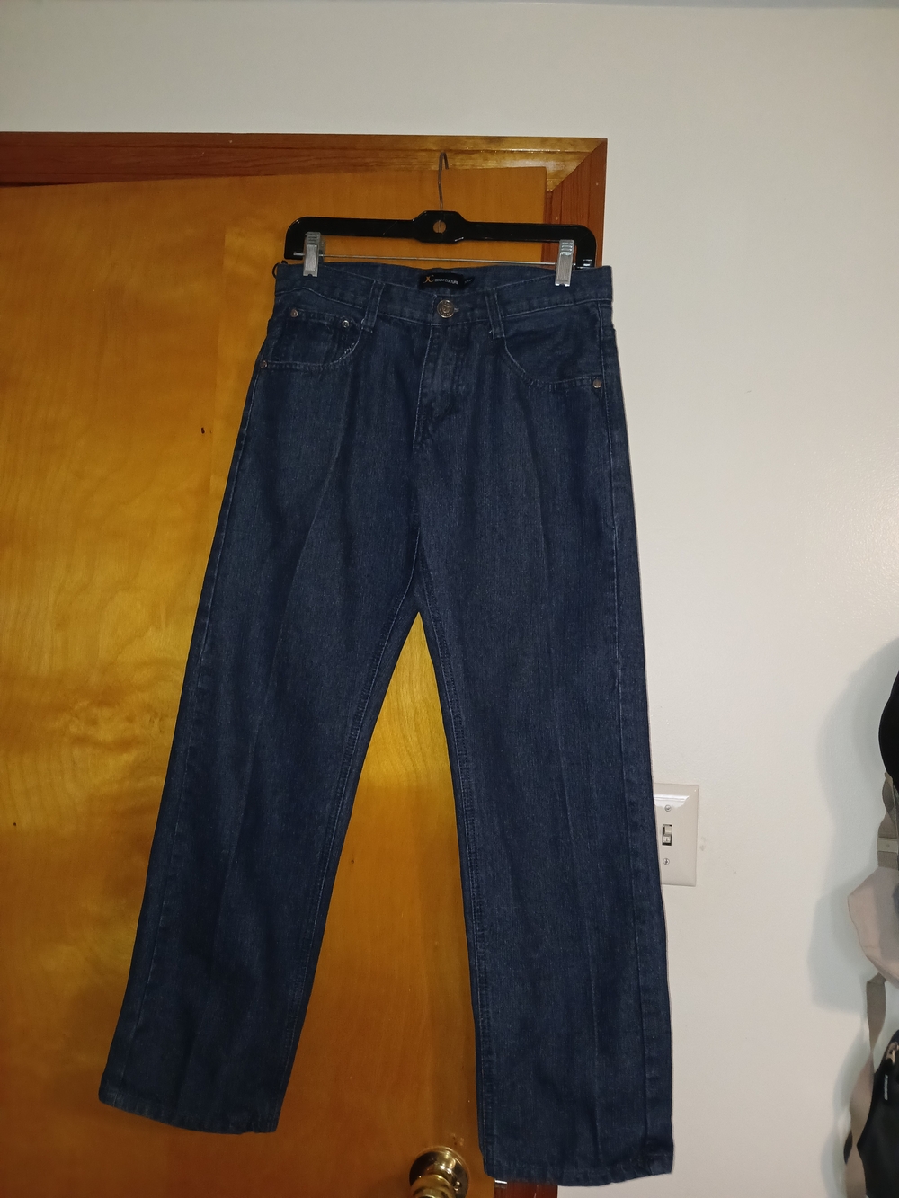 Men's Straight-Leg Jeans in Dark Blue